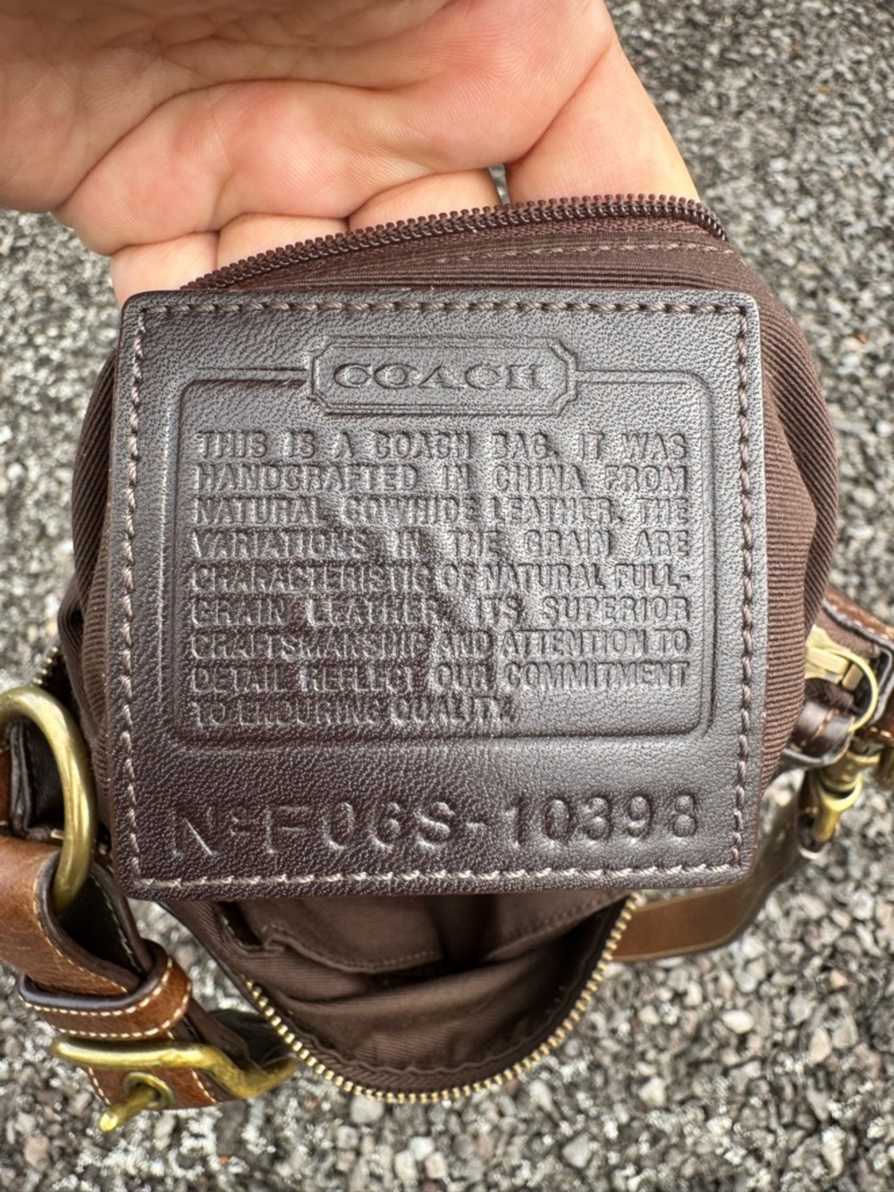 Coach 2006 Soho Legacy Vintage Brown Leather Crossbody Bag Style 10398 - Picture 14 of 15